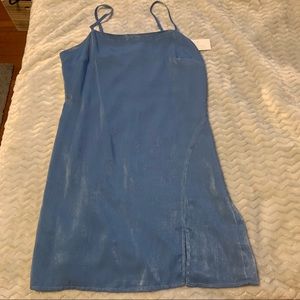 Urban Outfitters Blue Silky Dress